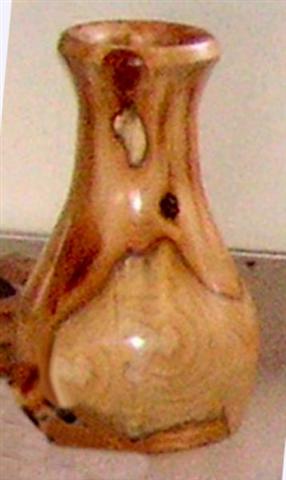 Bert also won a commended certificate with his yew vase